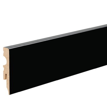 Skirting board black varnish LMDF-02MC