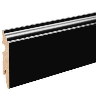 Listwa przypodłogowa czarna lakier LMDF-05MC