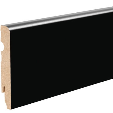 Skirting board black varnish LMDF-07MC