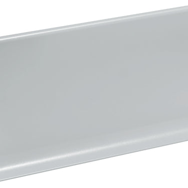 Light grey aluminium skirting board LP100-RAL7035 