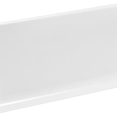 Aluminium skirting board white LP100-RAL9003 