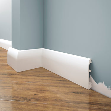 Creativa LPC-06M white painted skirting board 