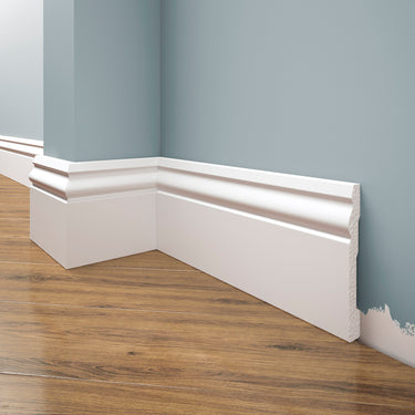 Creativa LPC-08M white painted skirting board 