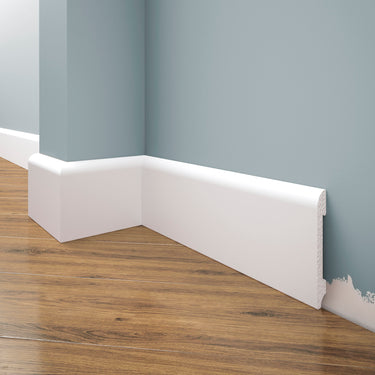 Creativa LPC-11M white painted skirting board 