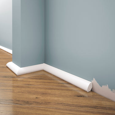 Creativa LPC-12M white painted skirting board 