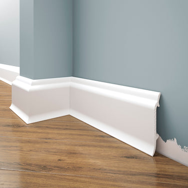 Creativa LPC-16M white painted skirting board 