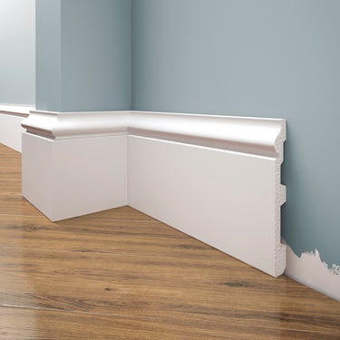 Creativa LPC-22M white painted skirting board 