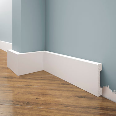 Creativa LPC-23M white painted skirting board 