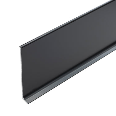 Aluminum skirting board dark gray LP80-RAL7021 