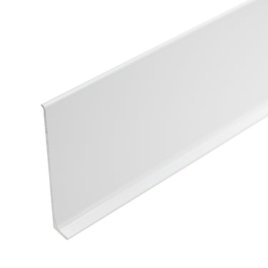 Aluminium skirting board white LP80-RAL9003 