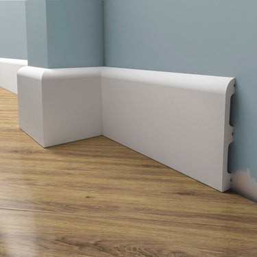 Creativa LPC-10M white painted skirting board 